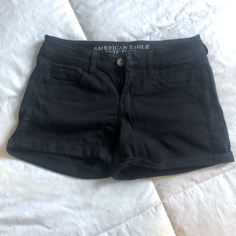 American Eagle Super Stretch AEO Twill Midi Shorts
